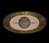 Saturn, presented in an brass Arts & Crafts frame, circa 1900